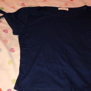 Navy blue top
